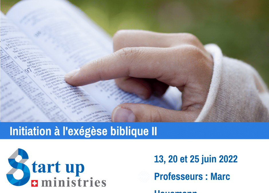 Initiation à l’exégèse biblique II